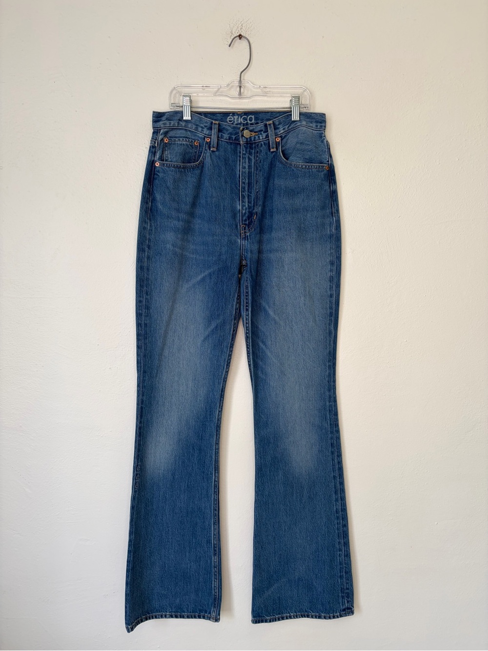 Etica Classic High-Rise Straight Jeans - Blue 70s style